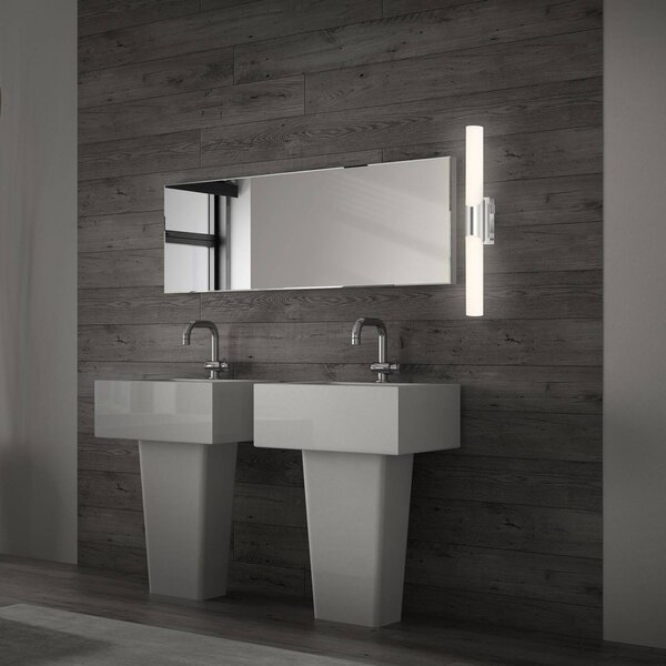 Kúpeľňové a zrkadlové svetlo Klak Brilo, chróm, 47 cm