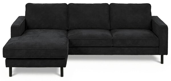 ROHOVÁ SEDAČKA, textil, čierna Livetastic - Sedačky, Online Only