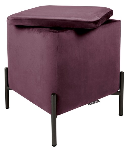 Taburetka Snog – fialová 45 × 45 × 47 cm LEITMOTIV