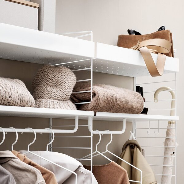 Nízka kovová polica Metal Shelf Low 78 x 30, White – String