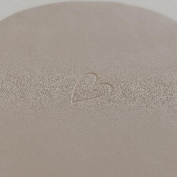 Obojstranné prestieranie Heart Creme Ø 35 cm
