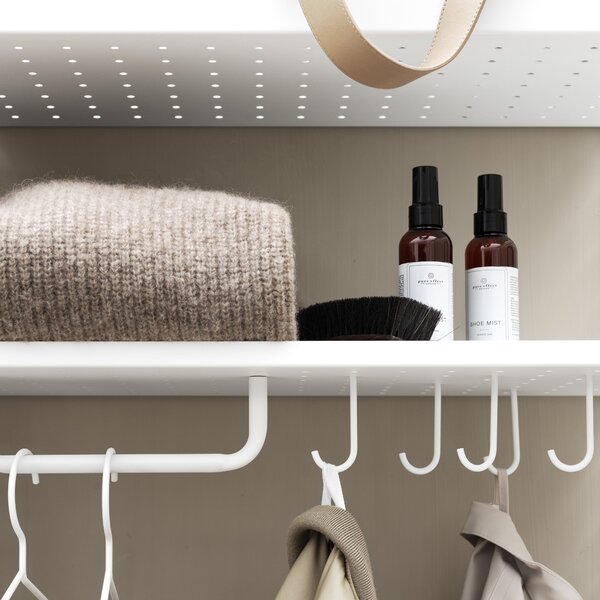 Nízka kovová polica Metal Shelf Low 78 x 30, White – String