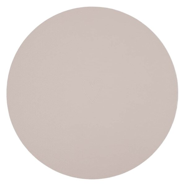 Obojstranné prestieranie Heart Creme Ø 35 cm
