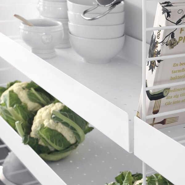 Nízka kovová polica Metal Shelf Low 78 x 30, White – String