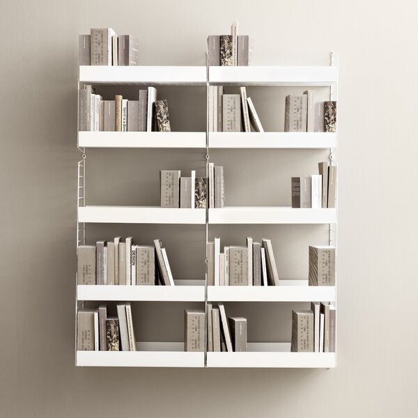 Nízka kovová polica Metal Shelf Low 78 x 30, White – String