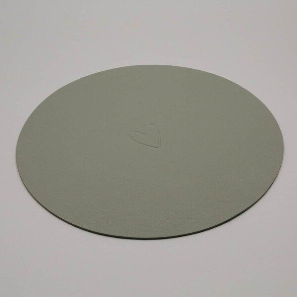 Obojstranné prestieranie Heart Green Ø 35 cm