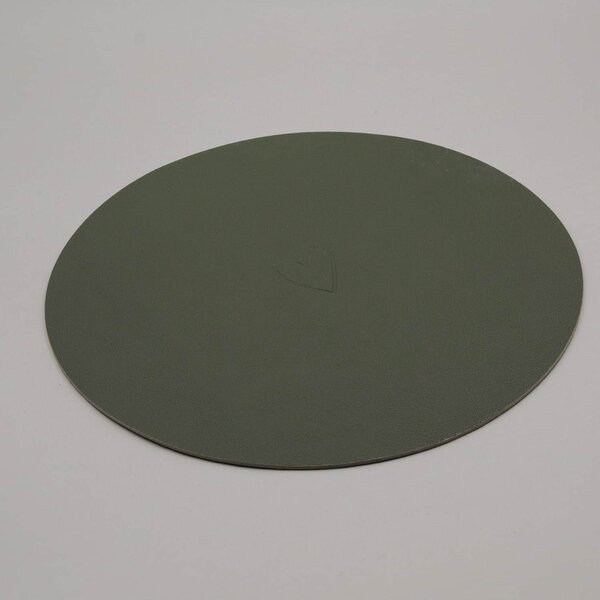 Obojstranné prestieranie Heart Green Ø 35 cm