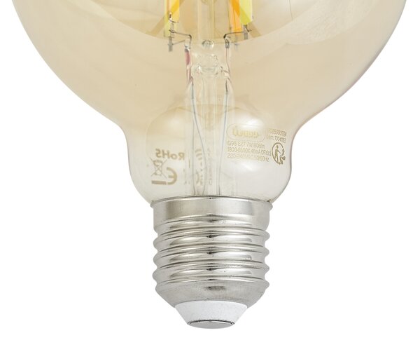 Sada 5 inteligentných stmievateľných LED žiaroviek E27 G95 zlatá 7W 806 lm 1800-6500K