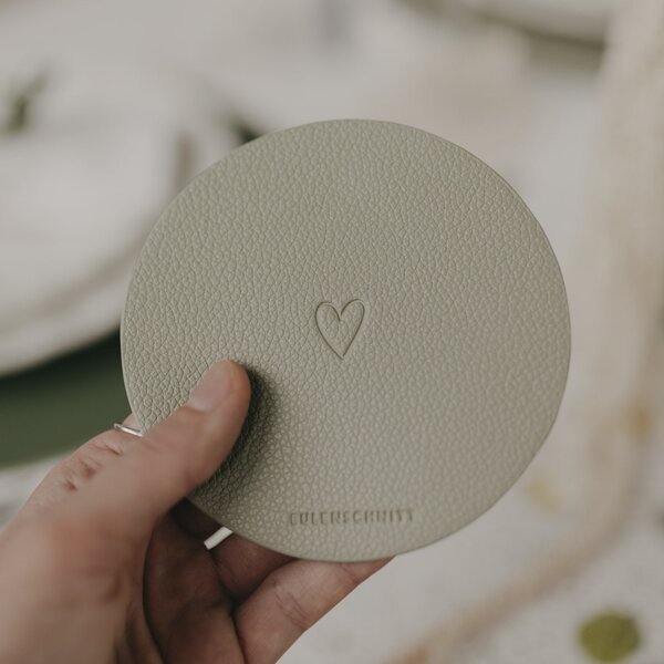 Obojstranná podložka Heart Green – sada 2 ks