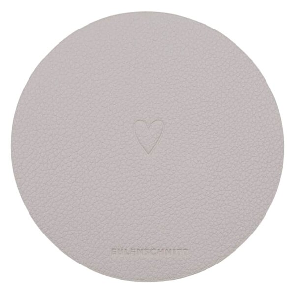 Obojstranné podtácky Heart Creme – sada 2 ks