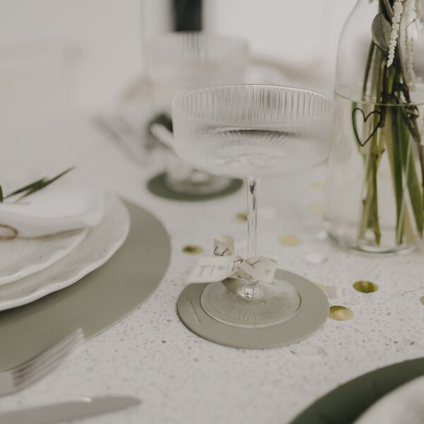 Obojstranná podložka Heart Green – sada 2 ks