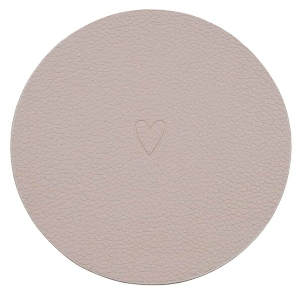 Obojstranné podtácky Heart Creme – sada 2 ks