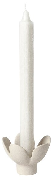 Kameninový svietnik Flower Beige