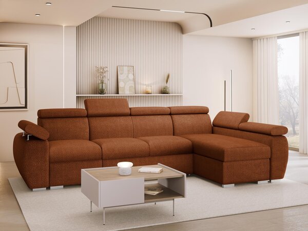 Mirjan24 Rohová rozkladacia pohovka Giza LCP, Strana: Pravá - 1p(65)+2r+LCp, Dostupné poťahy: Flow 09 5903211481901