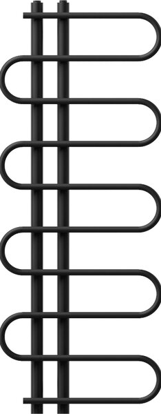 Mexen Kiso dekoratívny kúpeľňový radiátor 1250 x 500 mm, 256 W, čierny - W114-1250-500-00-70