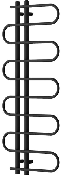 Mexen Kiso dekoratívny kúpeľňový radiátor 1250 x 500 mm, 256 W, čierny - W114-1250-500-00-70