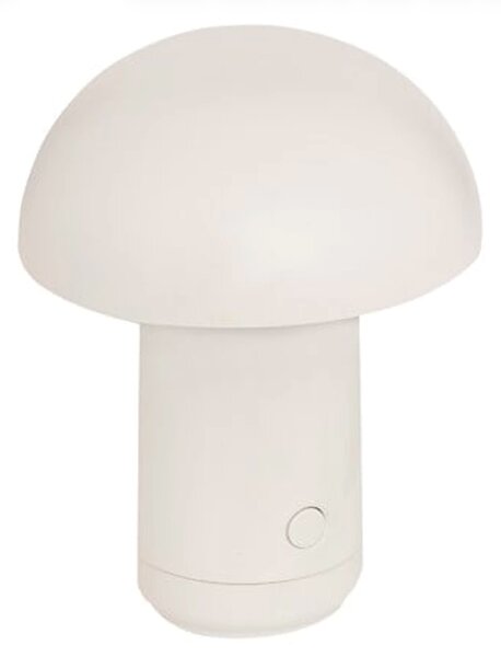 LED stolná lampa FUNGHI 11,2 cm, biela