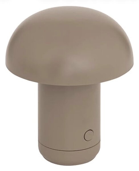 LED stolná lampa FUNGHI 11,2 cm, hnedá