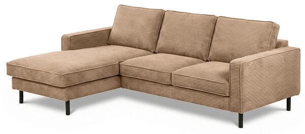 ROHOVÁ SEDAČKA, textil, svetlohnedá Livetastic - Sedačky, Online Only