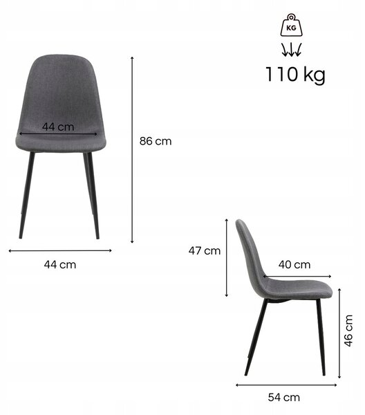 Actona Jedálenský set Wicklow sivý/hnedý