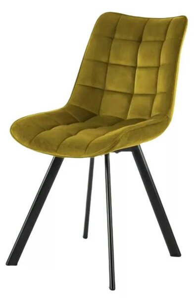 LuxuryForm DESIGN Jedálenská stolička ORLEN VELUR - žltá