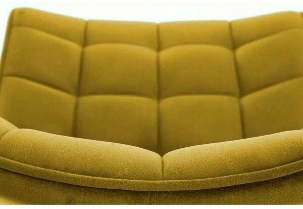 LuxuryForm DESIGN Jedálenská stolička ORLEN VELUR - žltá