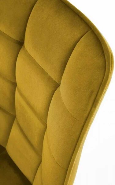 LuxuryForm DESIGN Jedálenská stolička ORLEN VELUR - žltá