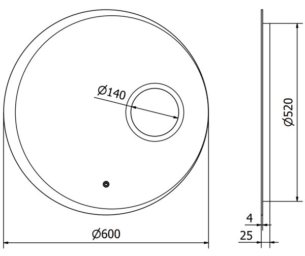 Mexen Ella, LED kúpeľňové zrkadlo s podsvietením a kozmetickým zrkadielkom 60x60 cm, 6000K, ochrana proti zahmlievaniu, 9811-060-060-611-00