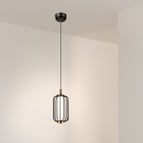 LED luster na lanku BONNIE LED/10W/230V 3000K čierny