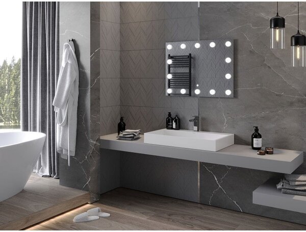 Mexen Dona osvetlené kúpeľňové zrkadlo 80 x 60 cm, LED 6000K, proti zrkadleniu - 9818-080-060-611-00