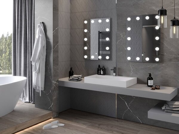 Mexen Dona podsvietené kúpeľňové zrkadlo 60 x 80 cm, LED 6000K, proti zahmlievaniu - 9818-060-080-611-00