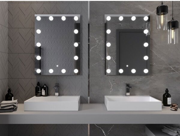 Mexen Dona podsvietené kúpeľňové zrkadlo 60 x 80 cm, LED 6000K, proti zahmlievaniu - 9818-060-080-611-00