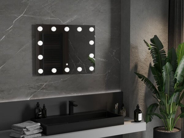Mexen Dona osvetlené kúpeľňové zrkadlo 80 x 60 cm, LED 6000K, proti zrkadleniu - 9818-080-060-611-00