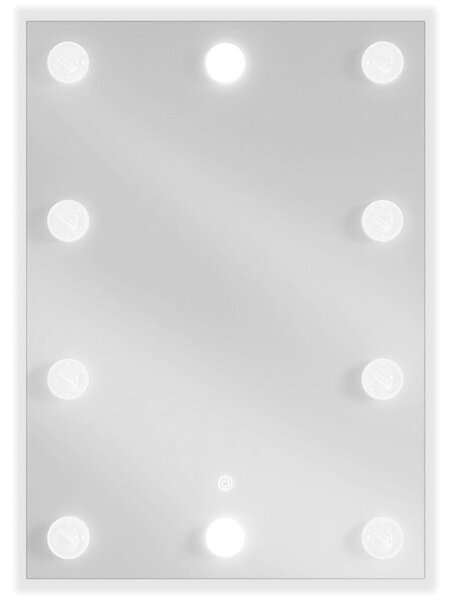 Mexen Dona kúpeľňové zrkadlo podsvietené 50 x 70 cm, LED 6000K, proti zahmlievaniu - 9818-050-070-611-00