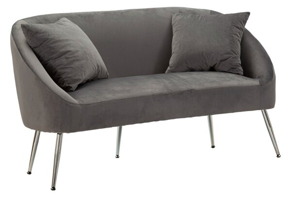 Dizajnová pohovka Caerwyn 137 cm sivá / strieborná