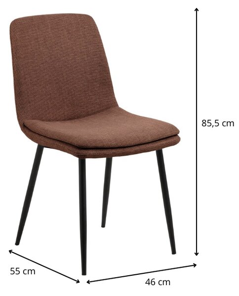 Actona Jedálenská stolička Becca terracotta