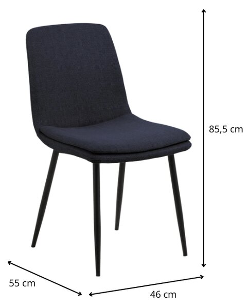 Actona Jedálenská stolička Becca modrá