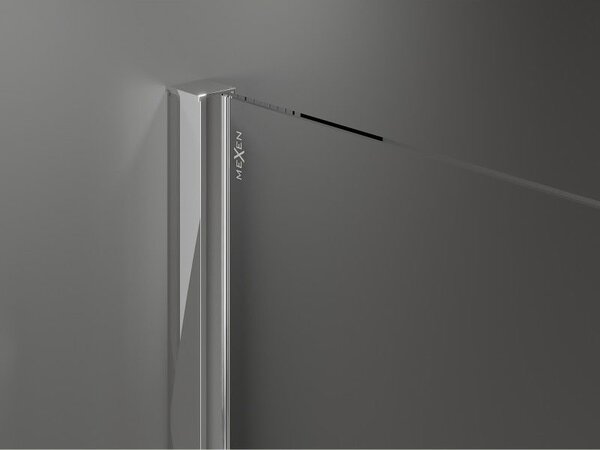 Mexen Velar sprchové dvere posuvné 90 cm, transparentné, chróm - 871-090-000-01-01