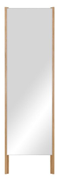 Stojacie zrkadlo s dreveným rámom 49x166 cm Lun – noo.ma