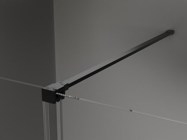 Mexen Velar posuvné sprchové dvere 120 cm, transparentné, čierne - 871-120-000-01-70