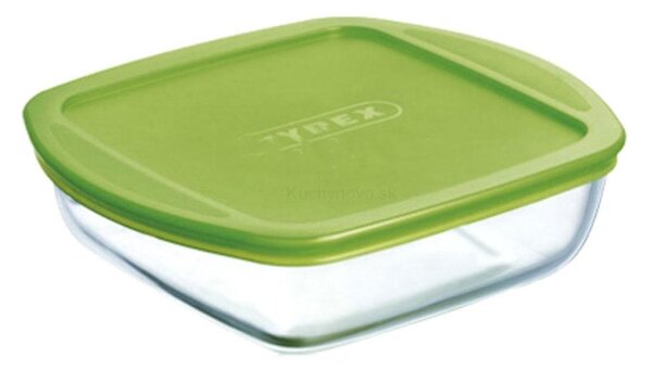 Žiaruvzdorná nádobka s vekom Uvar & Ulož 20 x 17 x 5,5 cm PYREX