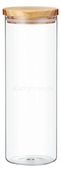 AMBITION Nordic dóza s dreveným viečkom, 1,4 l