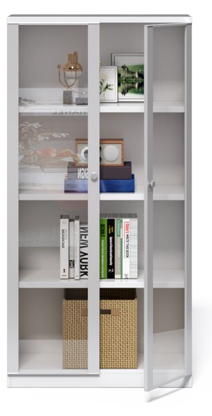 Kancelárska knižnica Houseland Prime Core 01 80 cm biela
