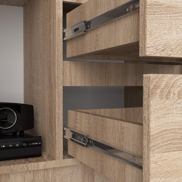 Ak furniture Kancelárska knižnica Rexa dub sonoma