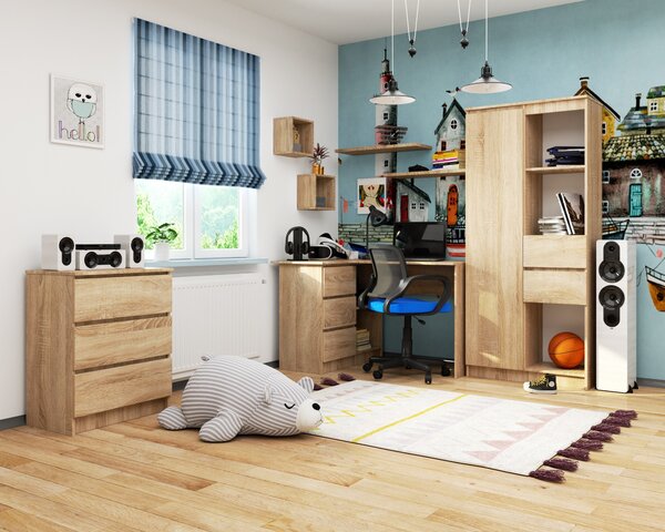 Ak furniture Kancelárska knižnica Rexa dub sonoma