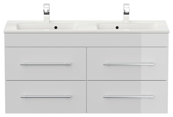 SKRINKA S UMÝVADLOM, biela s vysokým leskom, biela s vysokým leskom, 120 cm MID.YOU - Online Only kúpeľne, Online Only