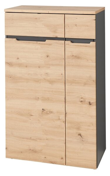 Szynaka Kancelárska komoda Brego 10 75 cm grafit/dub Artisan