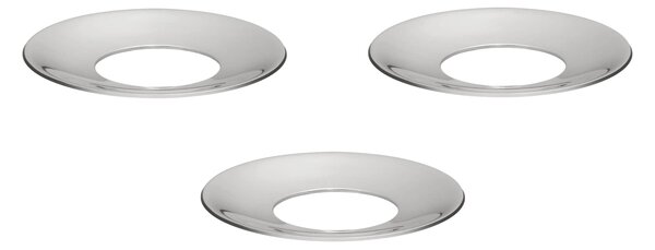 Ochranný krúžok na sviečku STOFF Nagel Chrome – set 3 ks