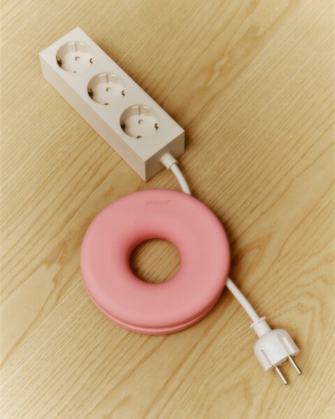 Silikónový organizér káblov Bagel Bubble Gum