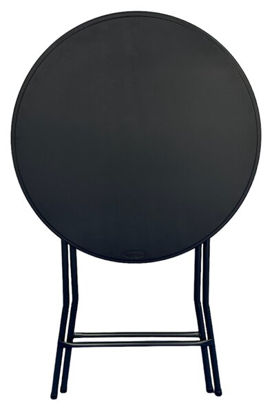 TENTino Okrúhly bistro stolík koktailový 80 cm IVAN BLACK